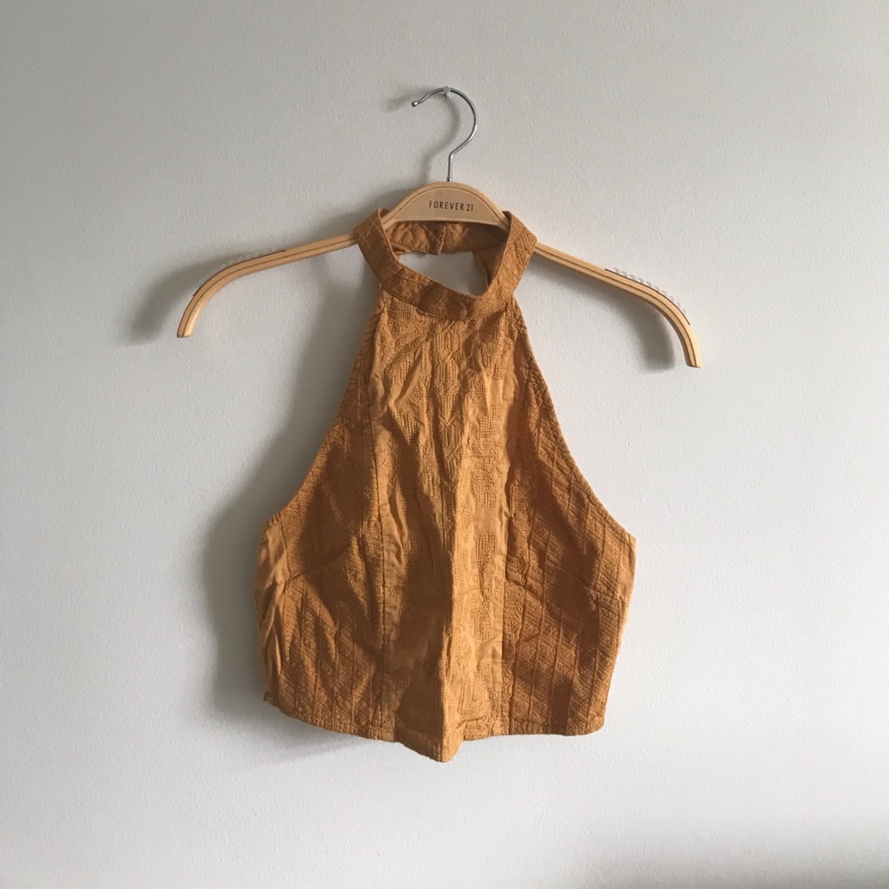 BURNT ORANGE HALTER TANK